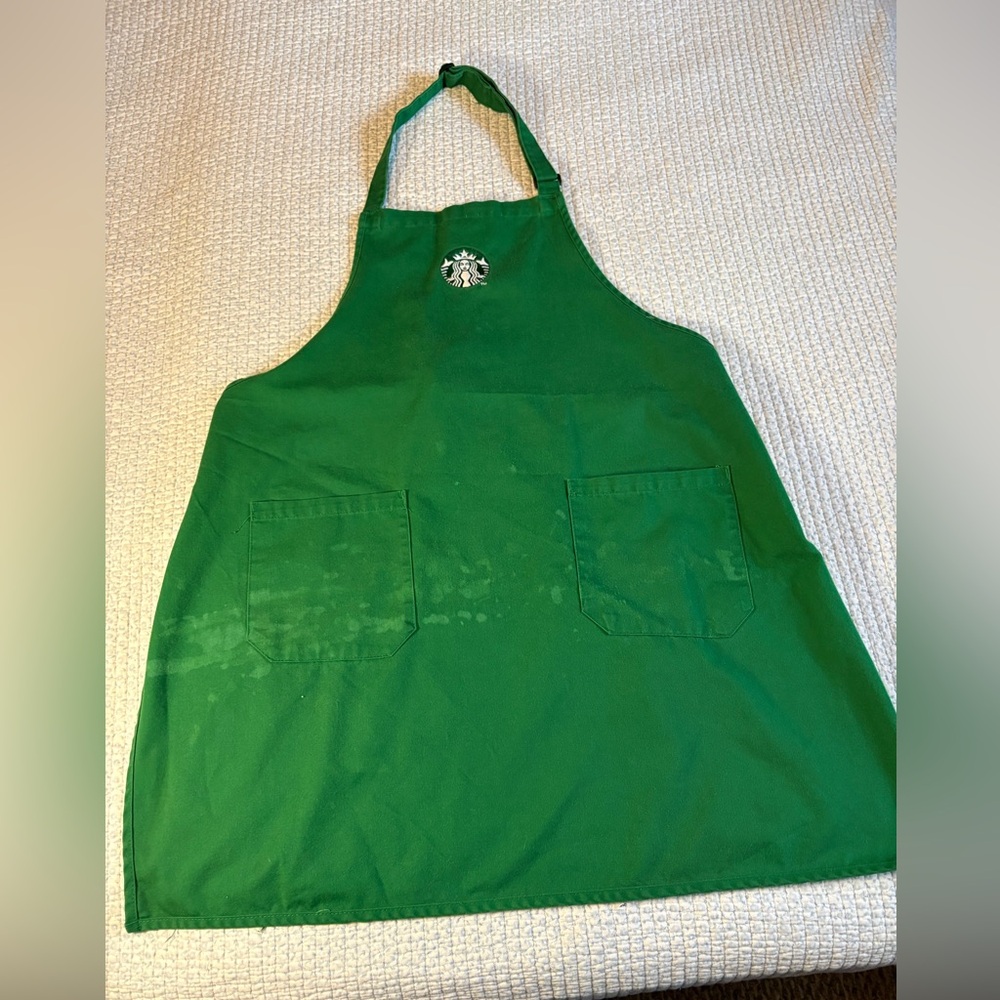 Starbucks Green Barista Apron with Logo